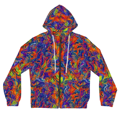 Flame Circuit on a Women's Full-Zip Hoodie