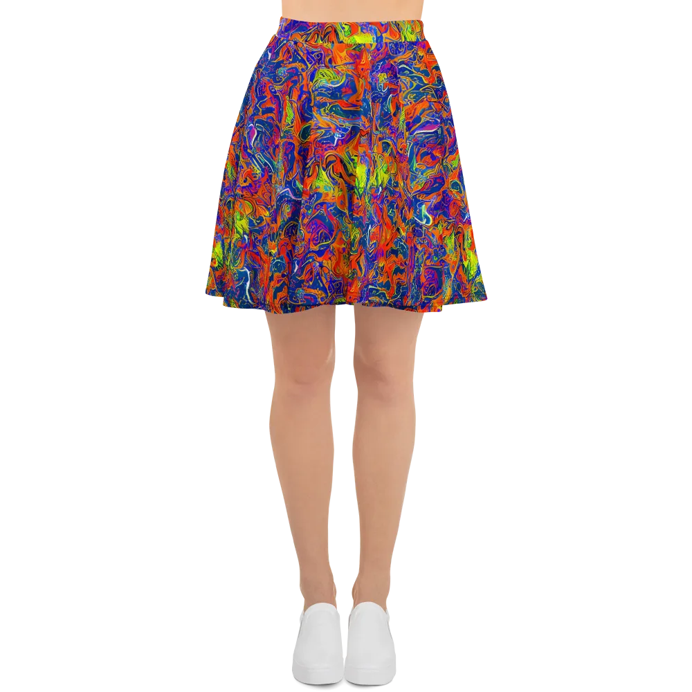 Flame Circuit on Skater Skirt — Front