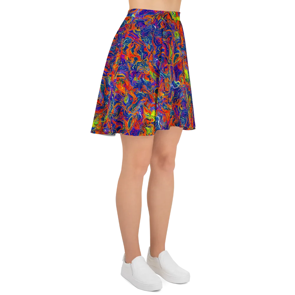 Flame Circuit on Skater Skirt — Right