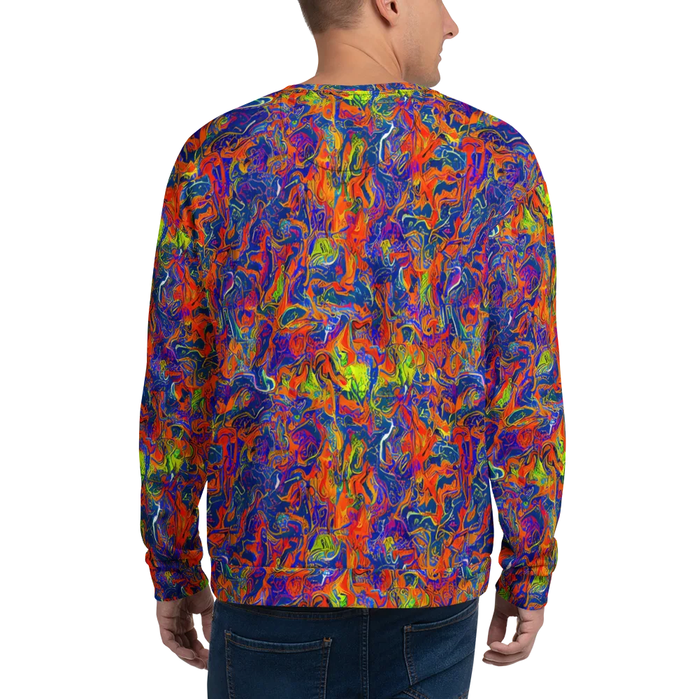 Flame Circuit on Sweatshirt — Back
