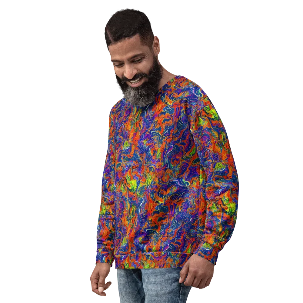 Flame Circuit on Sweatshirt — Left Front