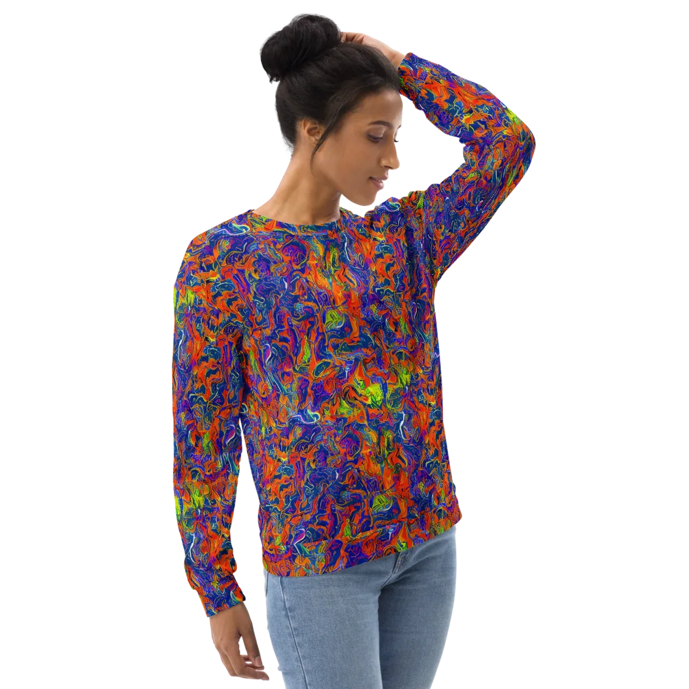 Flame Circuit on Sweatshirt — Right Front