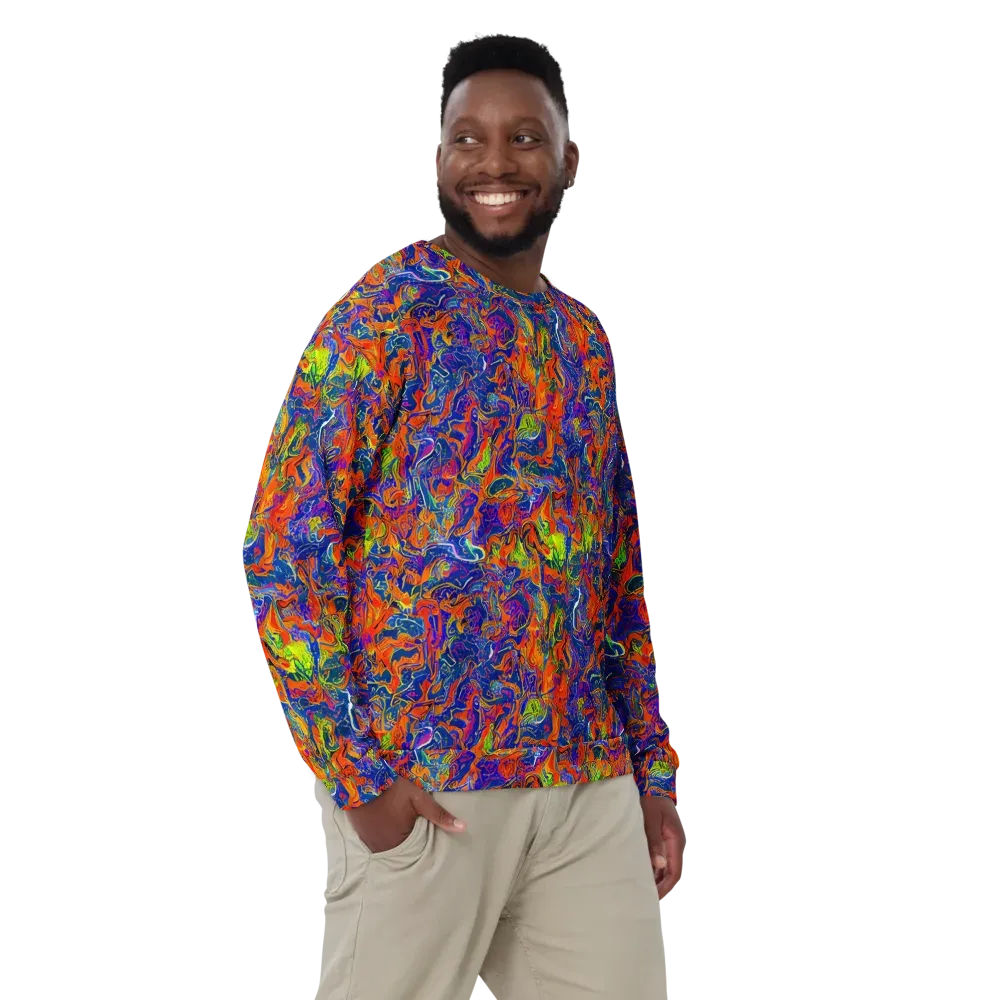 Flame Circuit on Sweatshirt — Front