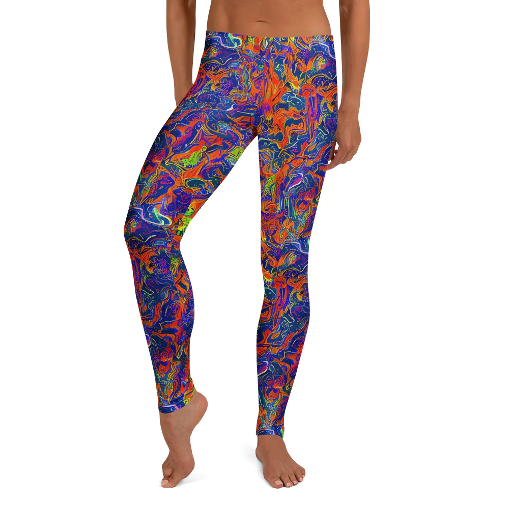 Flame Circuit on Leggings — Front