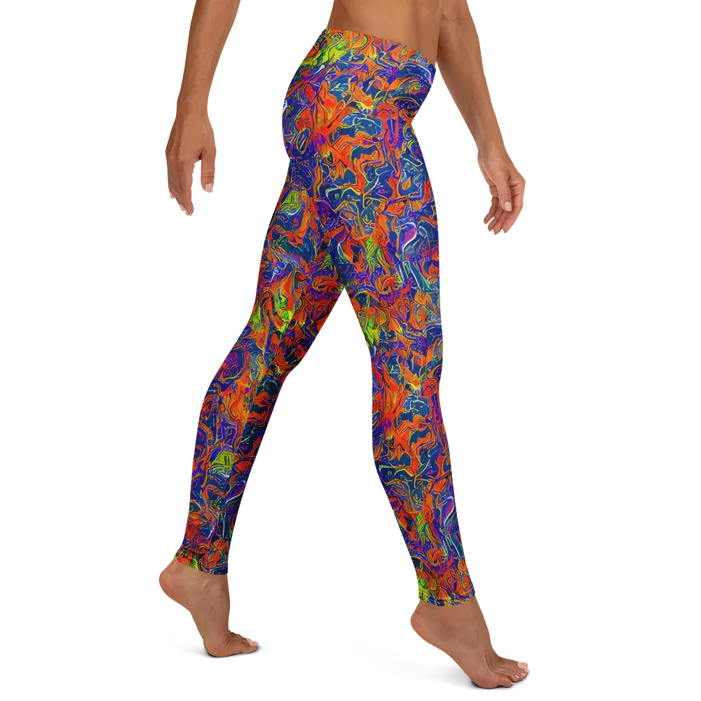 Flame Circuit on Leggings — Right