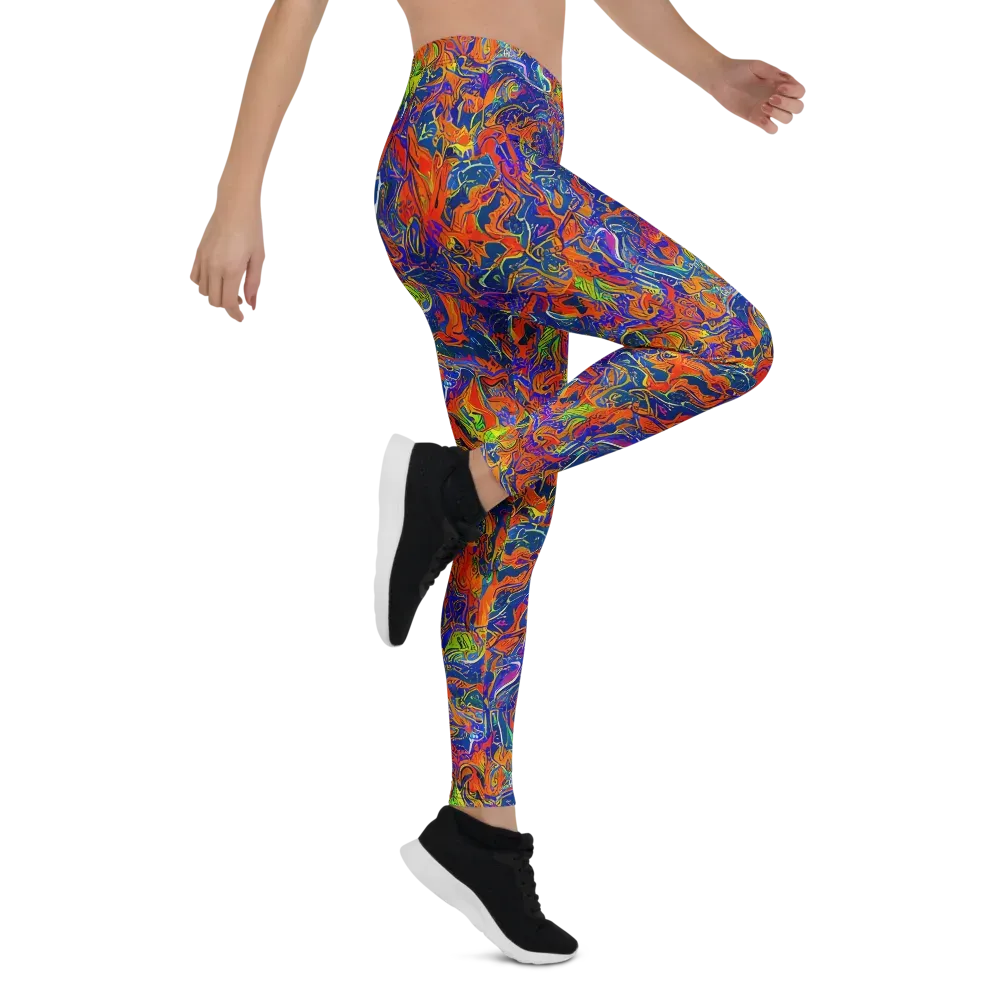 Flame Circuit on Leggings — Right