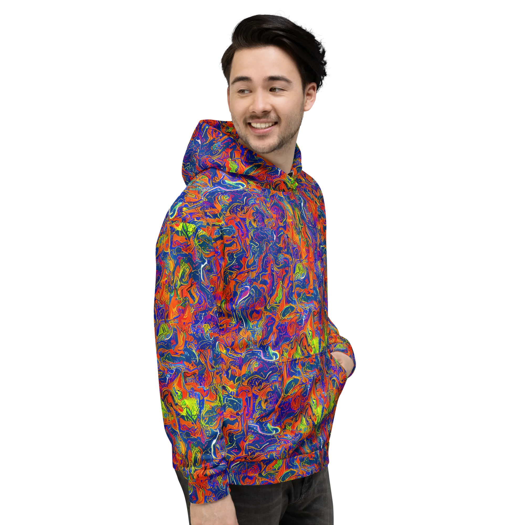 Flame Circuit on Hoodie — Right