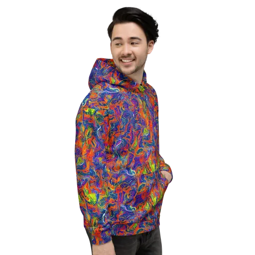 Flame Circuit on a Hoodie