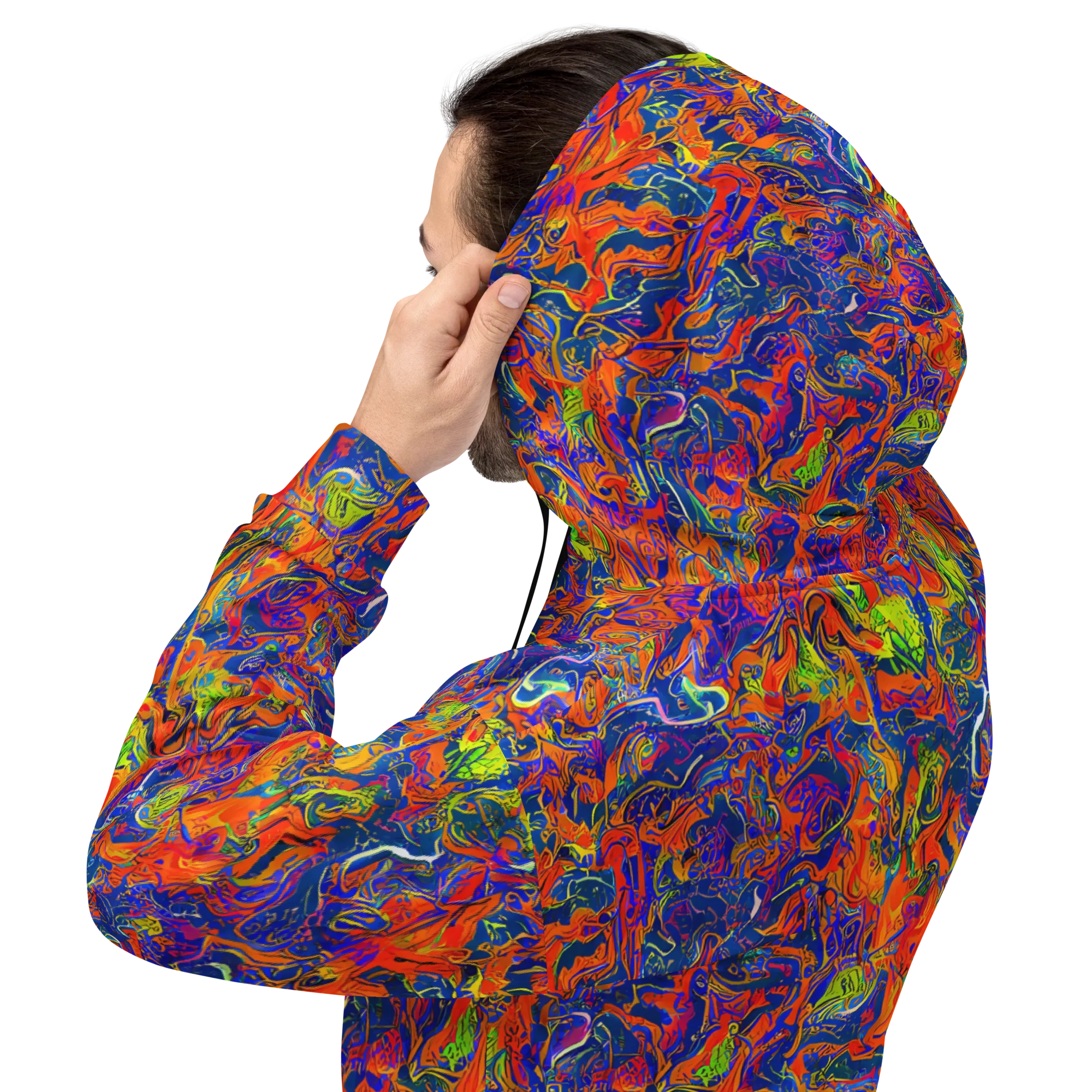 Flame Circuit on Hoodie — Back