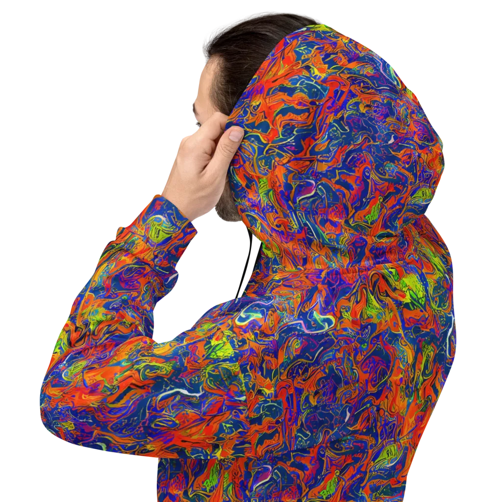 Flame Circuit on Hoodie — Back