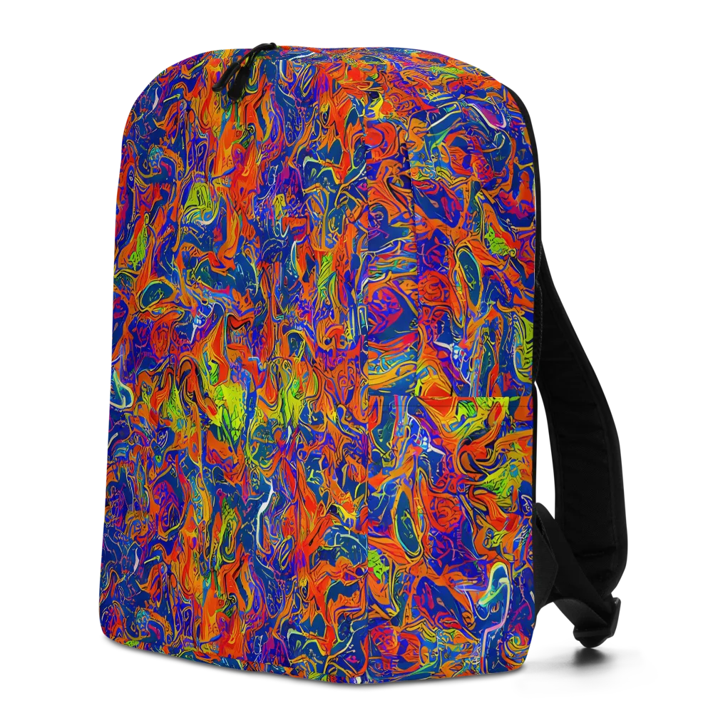 Flame Circuit on Minimalist Backpack — Left