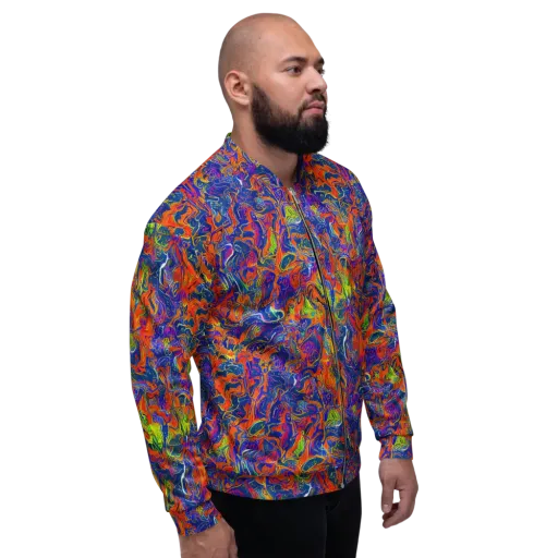 Flame Circuit on a Bomber Jacket