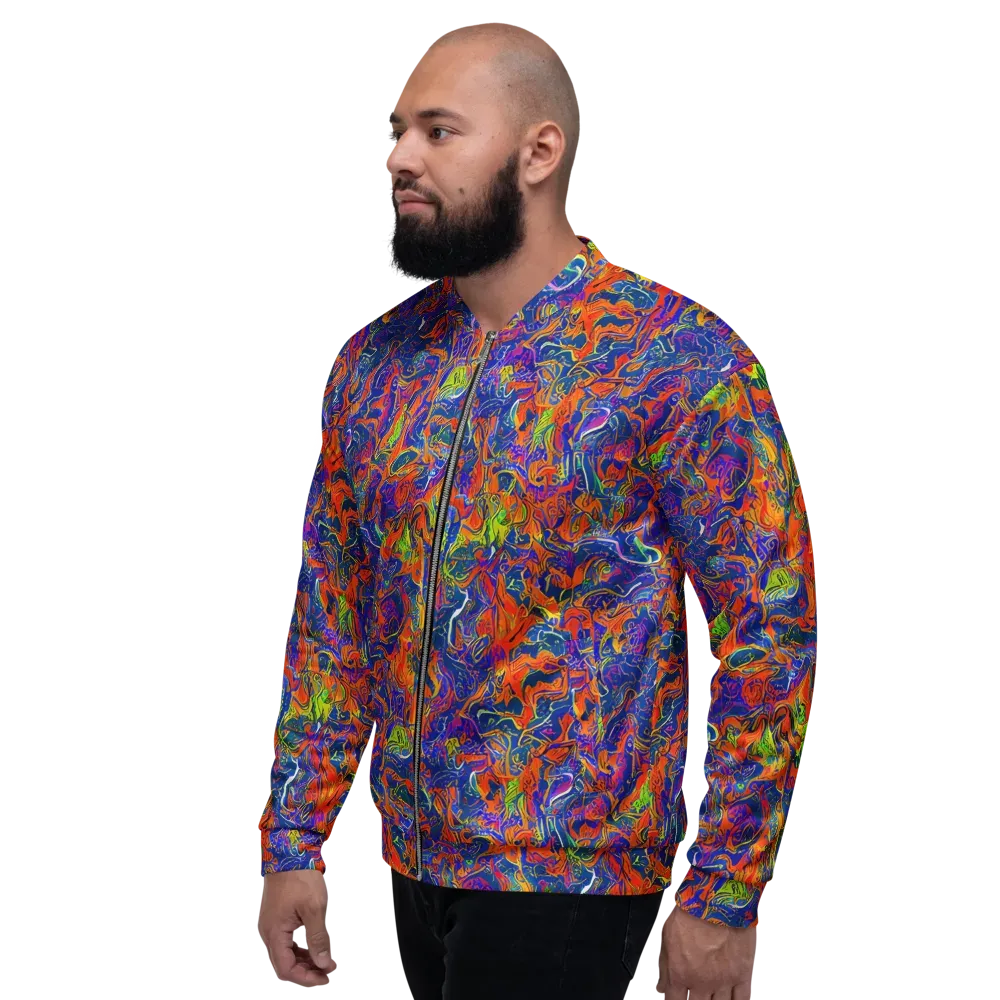 Flame Circuit on Bomber Jacket — Left