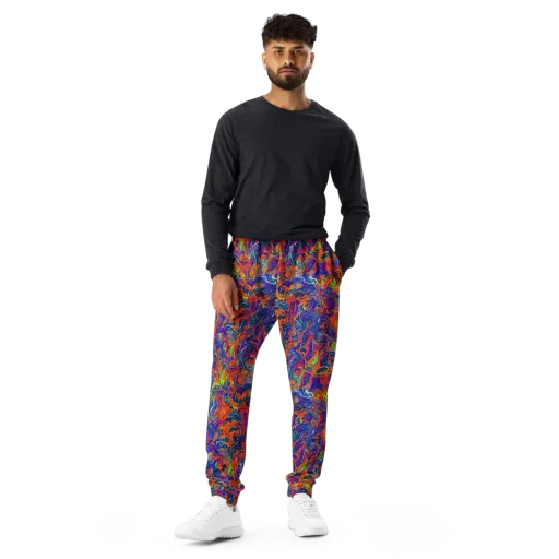Flame Circuit on a Men's Joggers