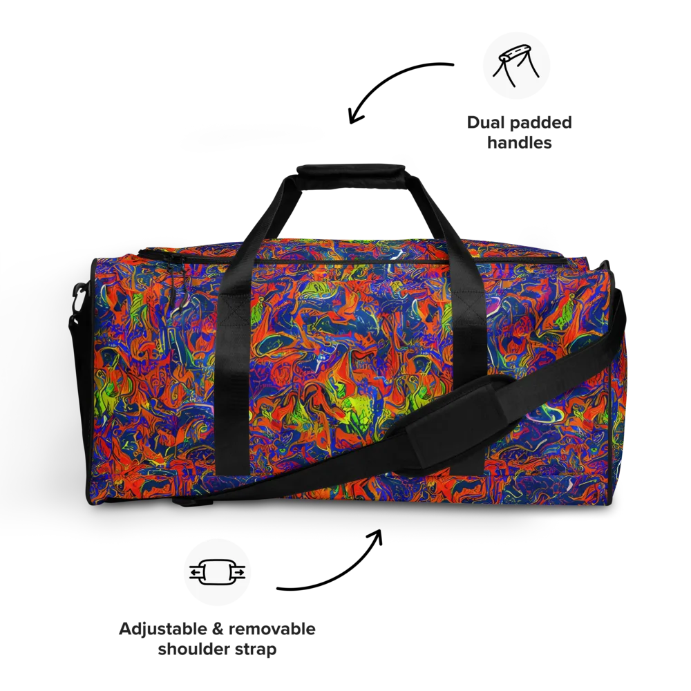 Flame Circuit on Duffle Bag — Front