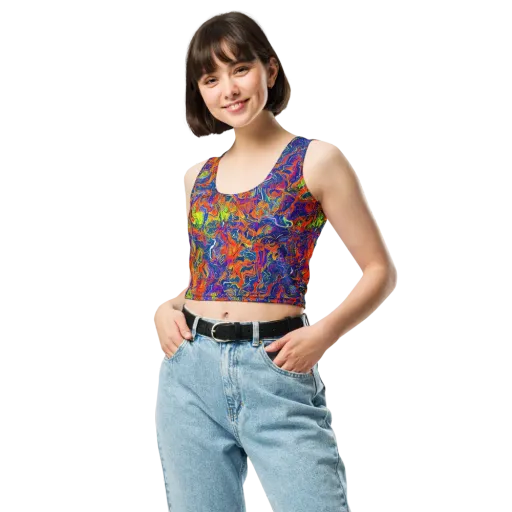 Flame Circuit on a Crop Top