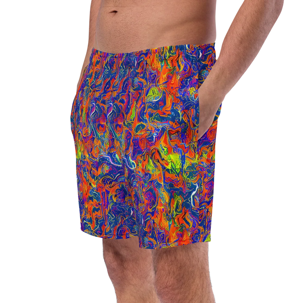 Flame Circuit on Swim Trunks — Left Front
