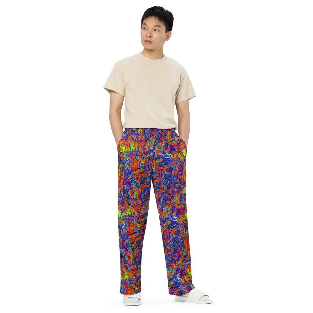 Flame Circuit on Wide-Leg Pants — Front