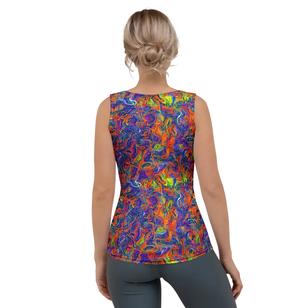 Flame Circuit on Women's Tank Top — Back