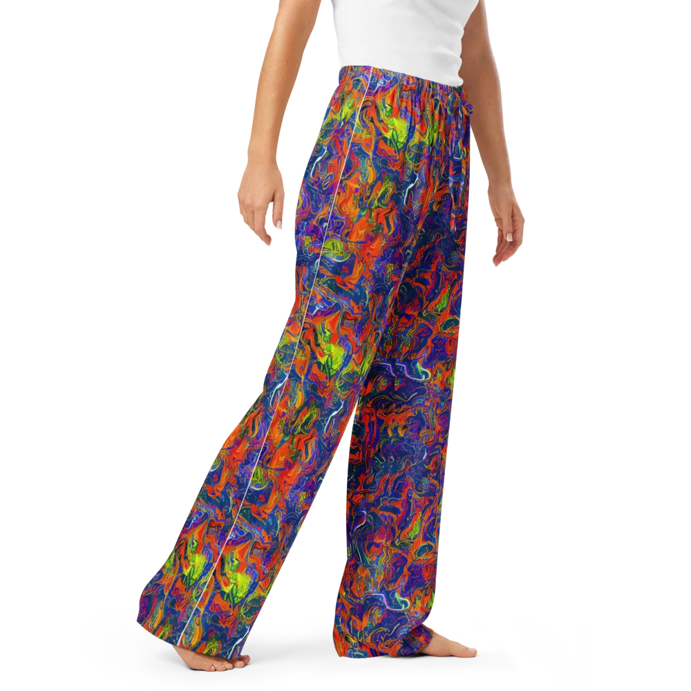 Flame Circuit on Women's Pajama Pants — Right Front