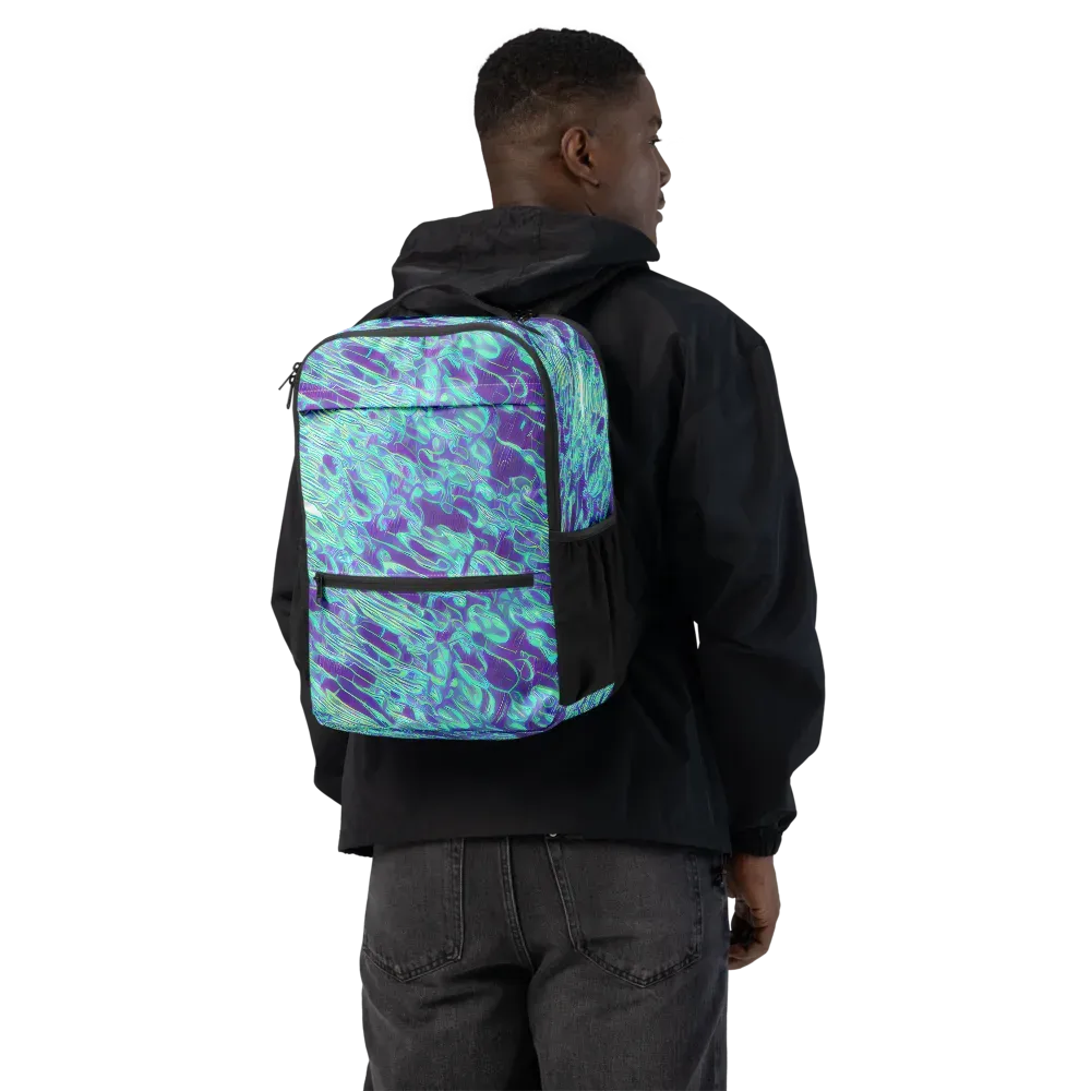 Aqua Fever on Utility Backpack — Back