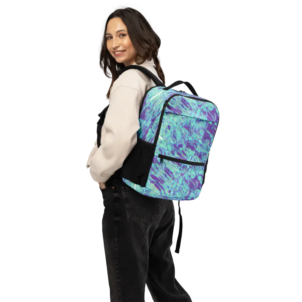 Aqua Fever on Utility Backpack — Back