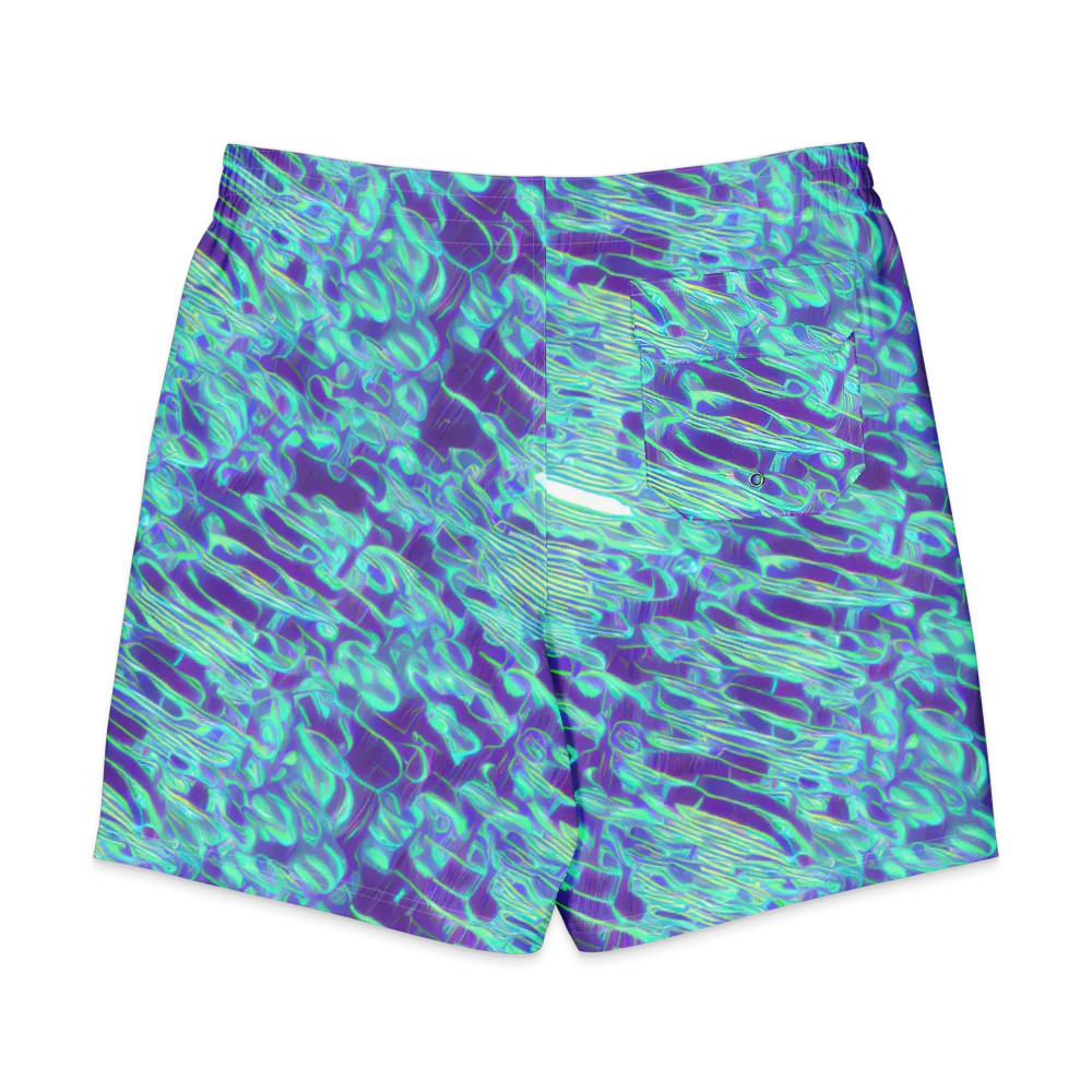 Aqua Fever on Men's Board Shorts — Back