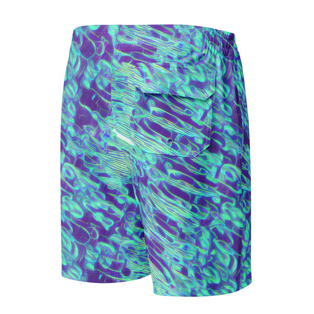 Aqua Fever on Men's Board Shorts — Back
