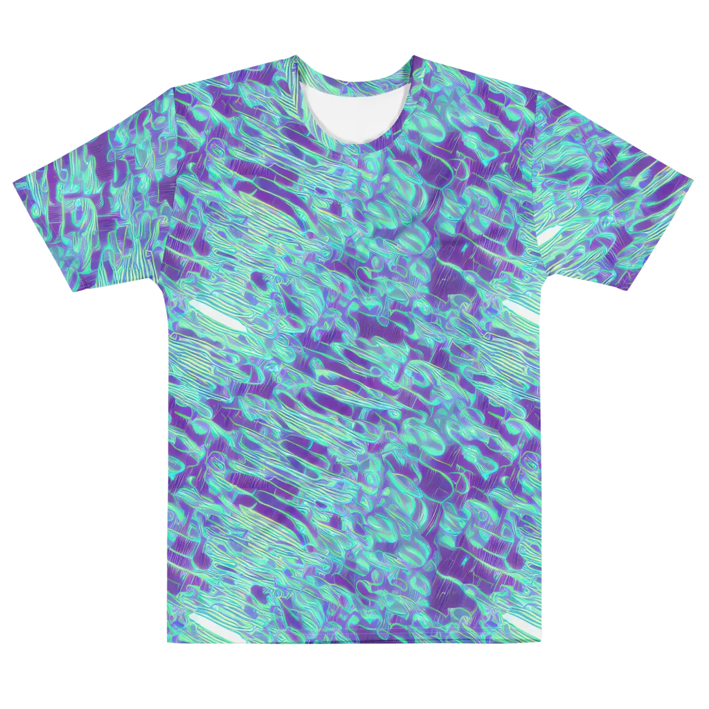 Aqua Fever on Men's Cotton Crew Neck T-Shirt — Front