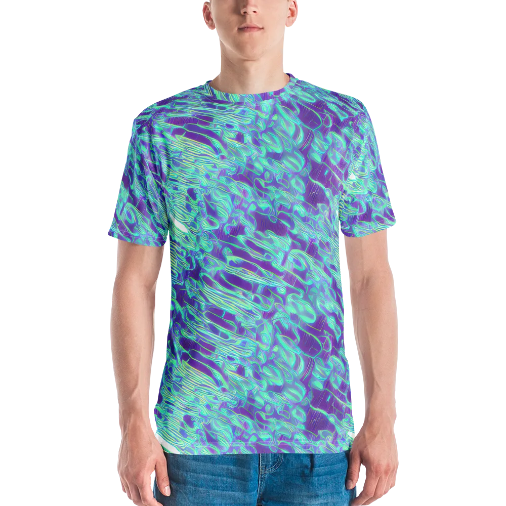 Aqua Fever on Men's Crew Neck T-Shirt — Front