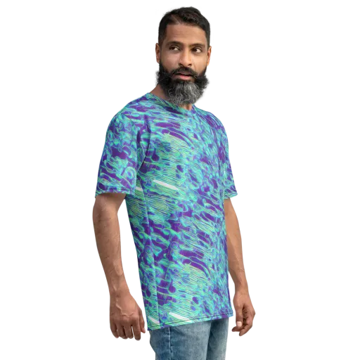 Aqua Fever on a Men's Crew Neck T-Shirt