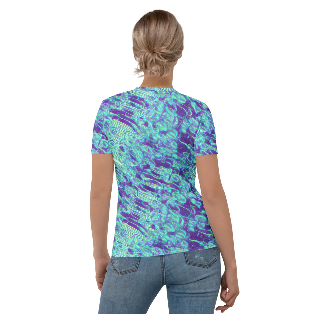 Aqua Fever on Women's Crew Neck T-Shirt — Back