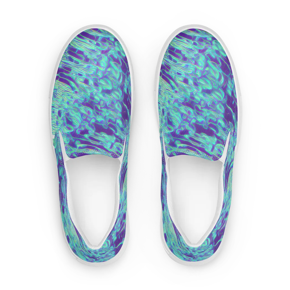 Aqua Fever on Men's Slip-On Canvas Shoes — Front