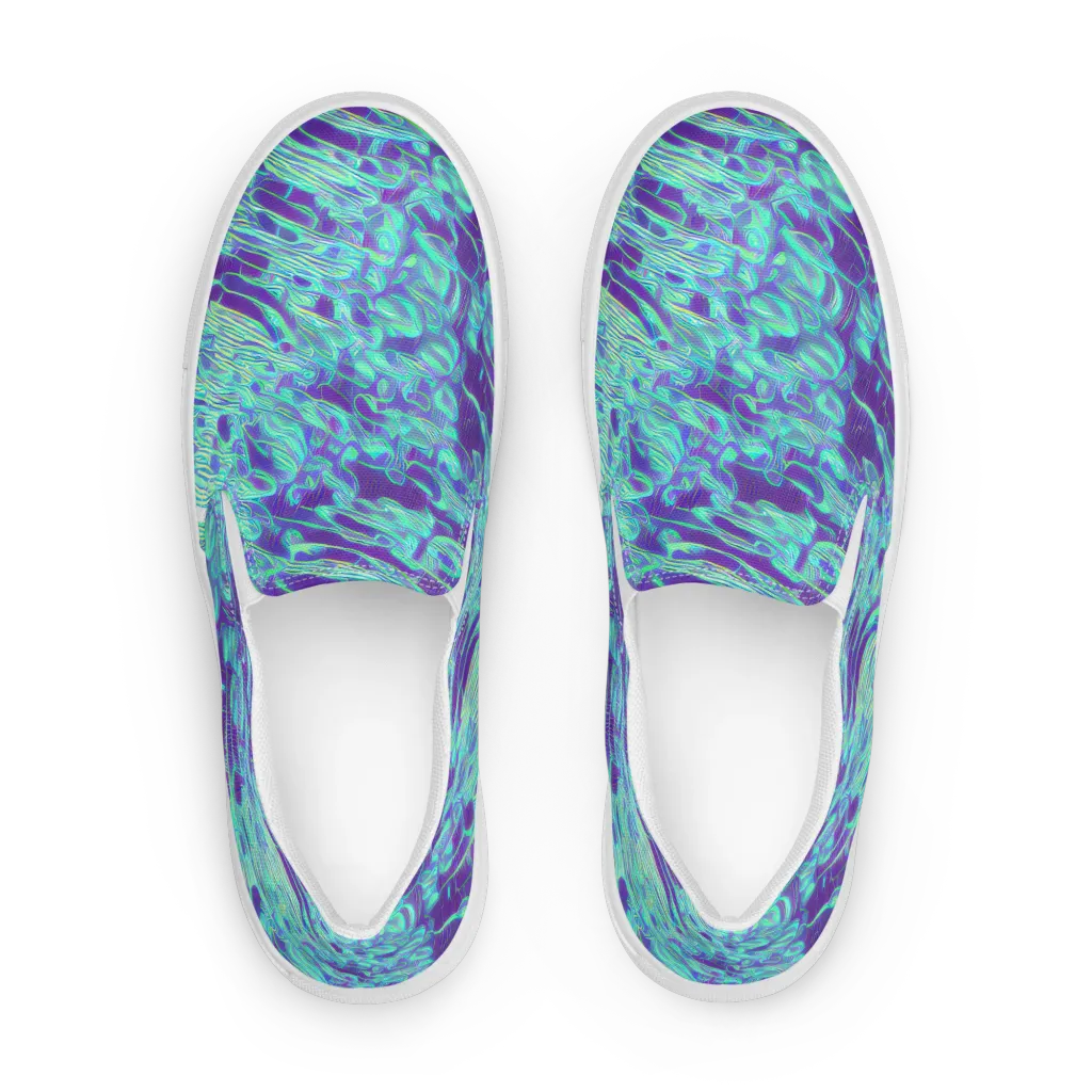 Aqua Fever on Women's Slip-On Canvas Shoes — Front