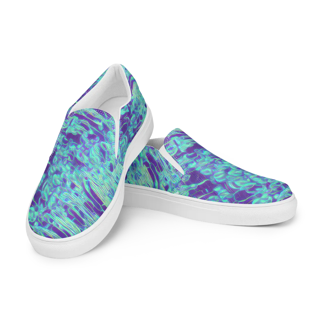Aqua Fever on Women's Slip-On Canvas Shoes — Left Front