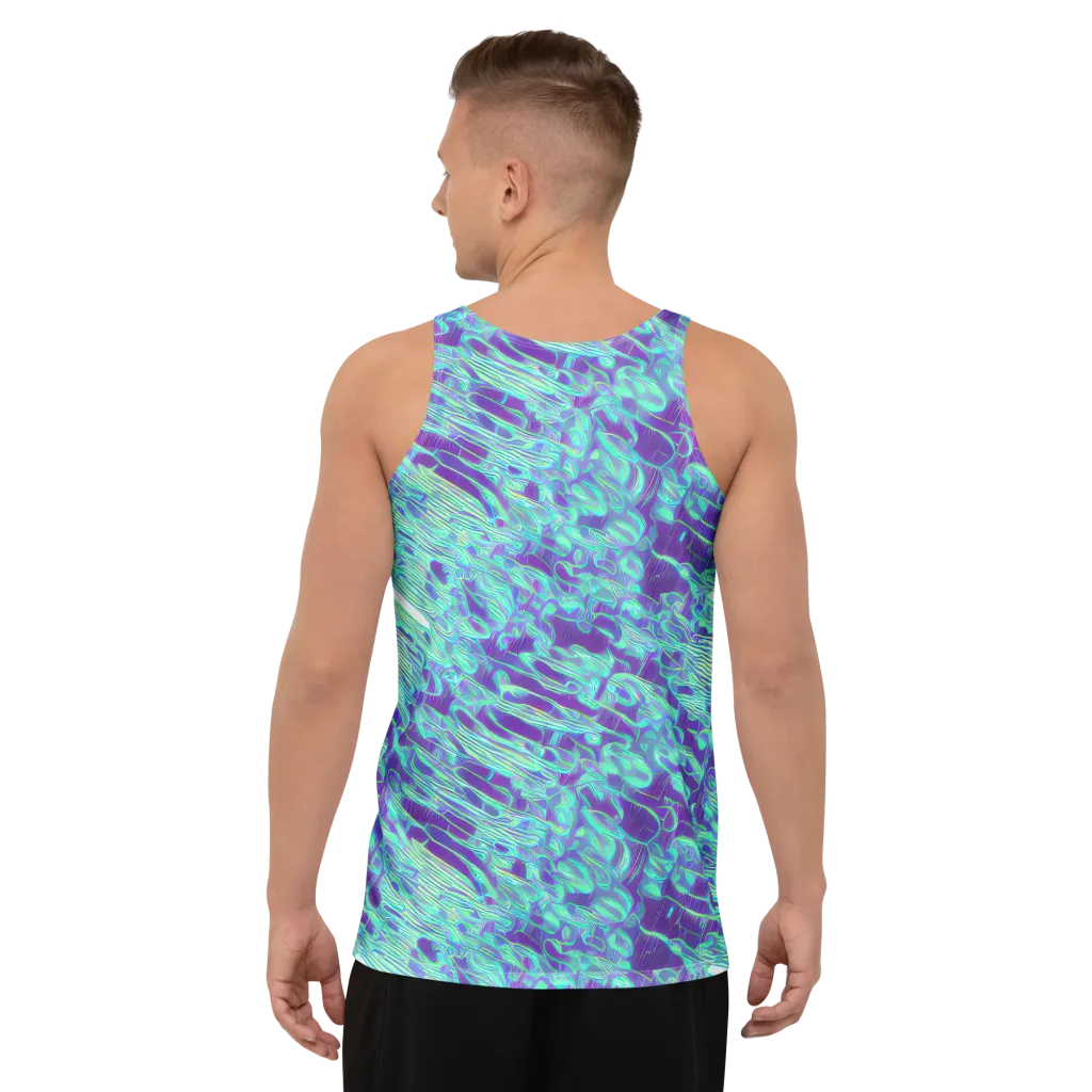 Aqua Fever on Men's Tank Top — Back