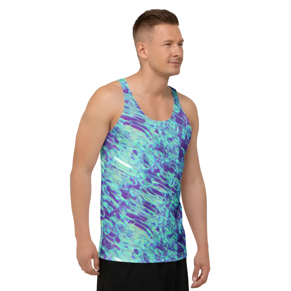 Aqua Fever on Men's Tank Top — Right Front
