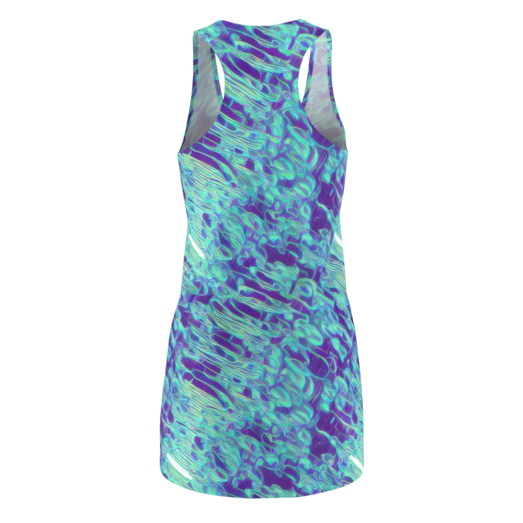 Aqua Fever on Racerback Dress — Back