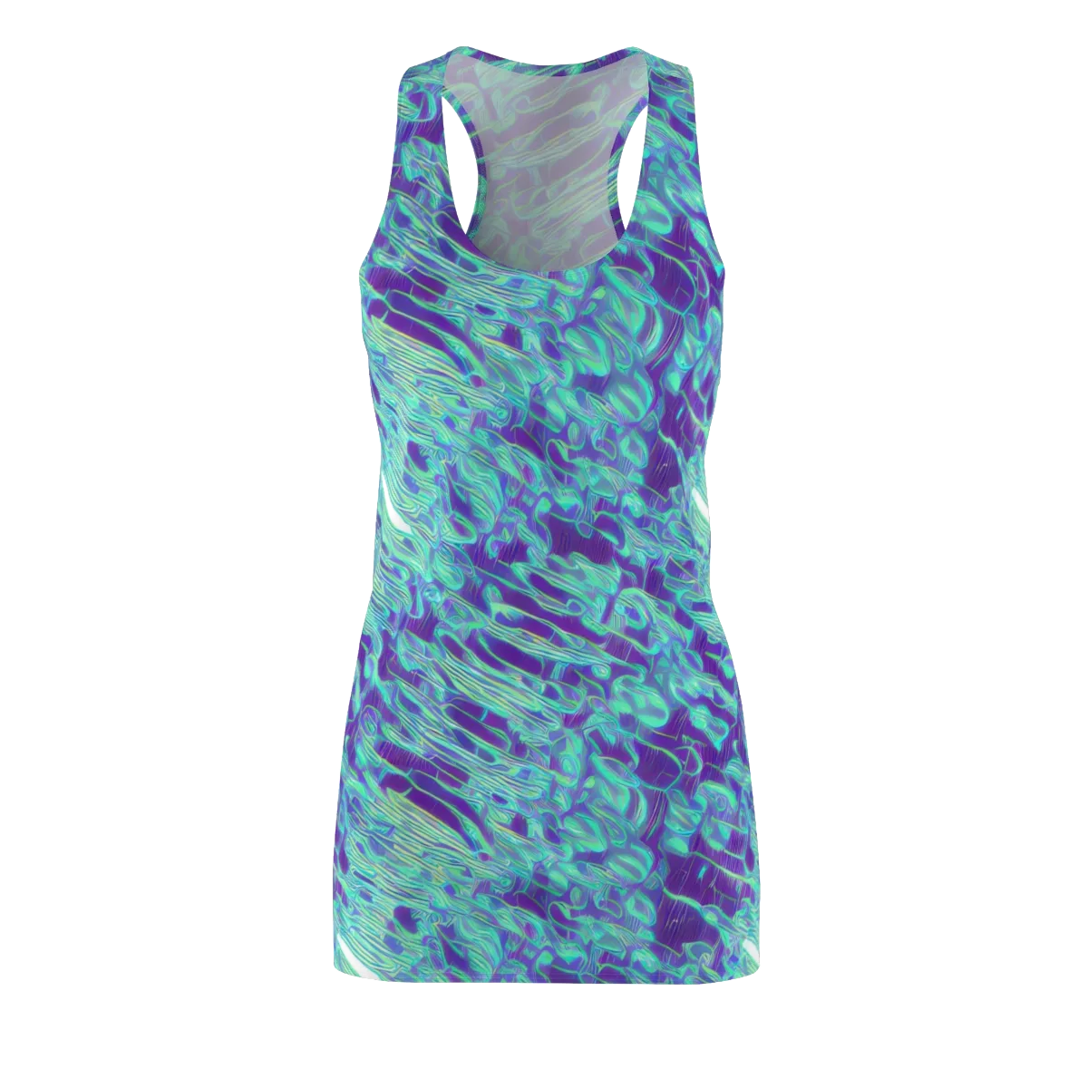 Aqua Fever on Racerback Dress — Front