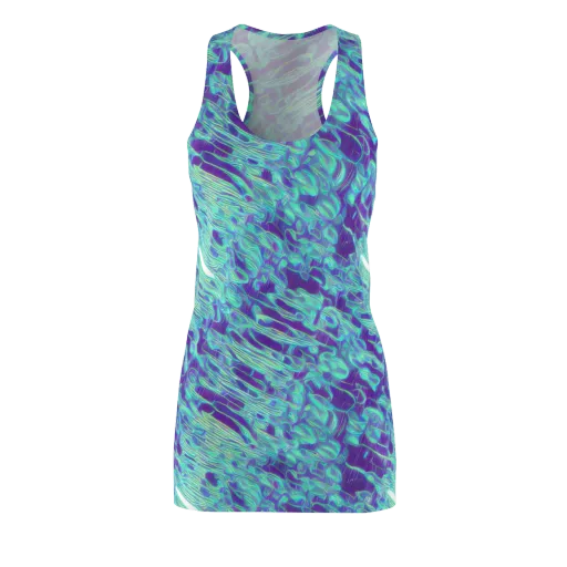 Aqua Fever on a Racerback Dress