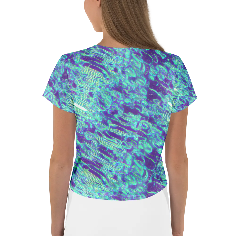 Aqua Fever on Crop Tee — Back