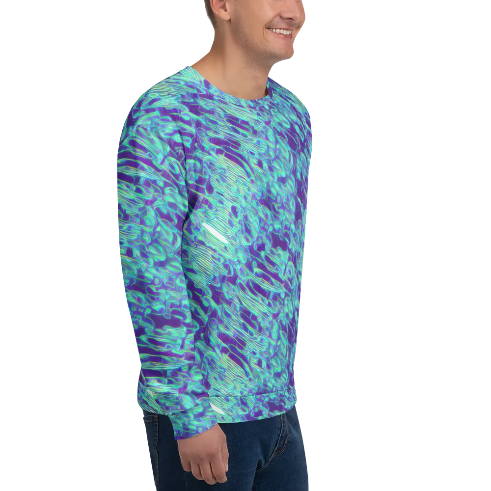 Aqua Fever on Sweatshirt — Right Front