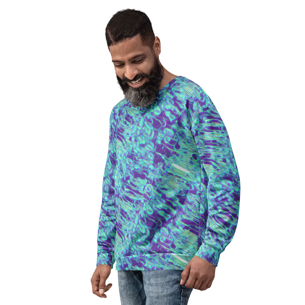 Aqua Fever on Sweatshirt — Left Front