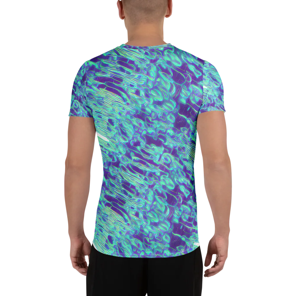 Aqua Fever on Men's Athletic T-Shirt — Back