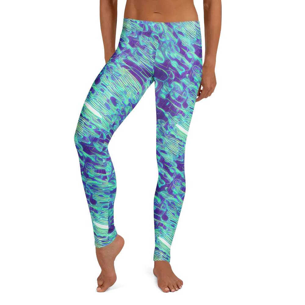 Aqua Fever on Leggings — Front