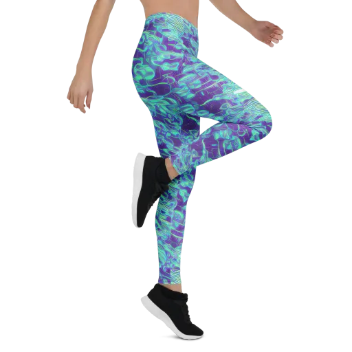 Aqua Fever on a Leggings