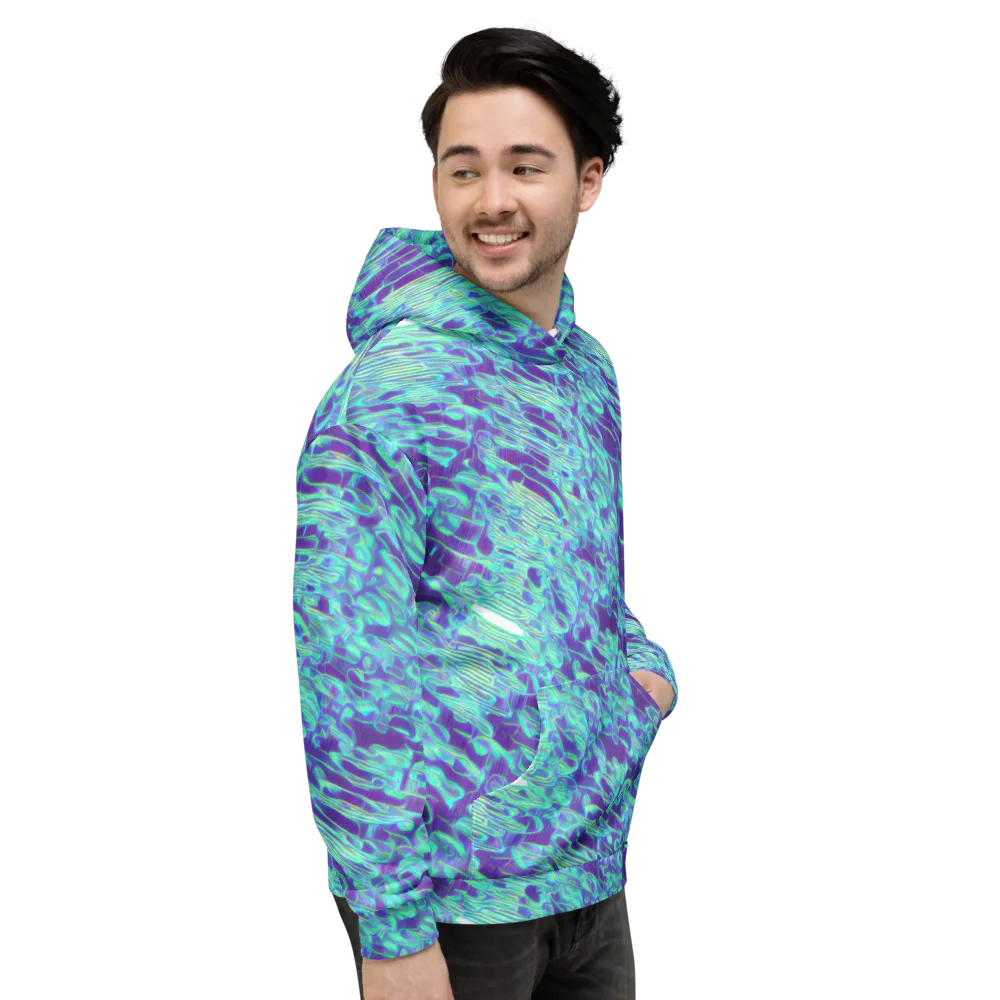 Aqua Fever on Hoodie — Right