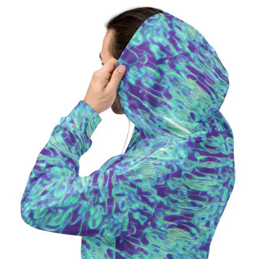 Aqua Fever on a Hoodie