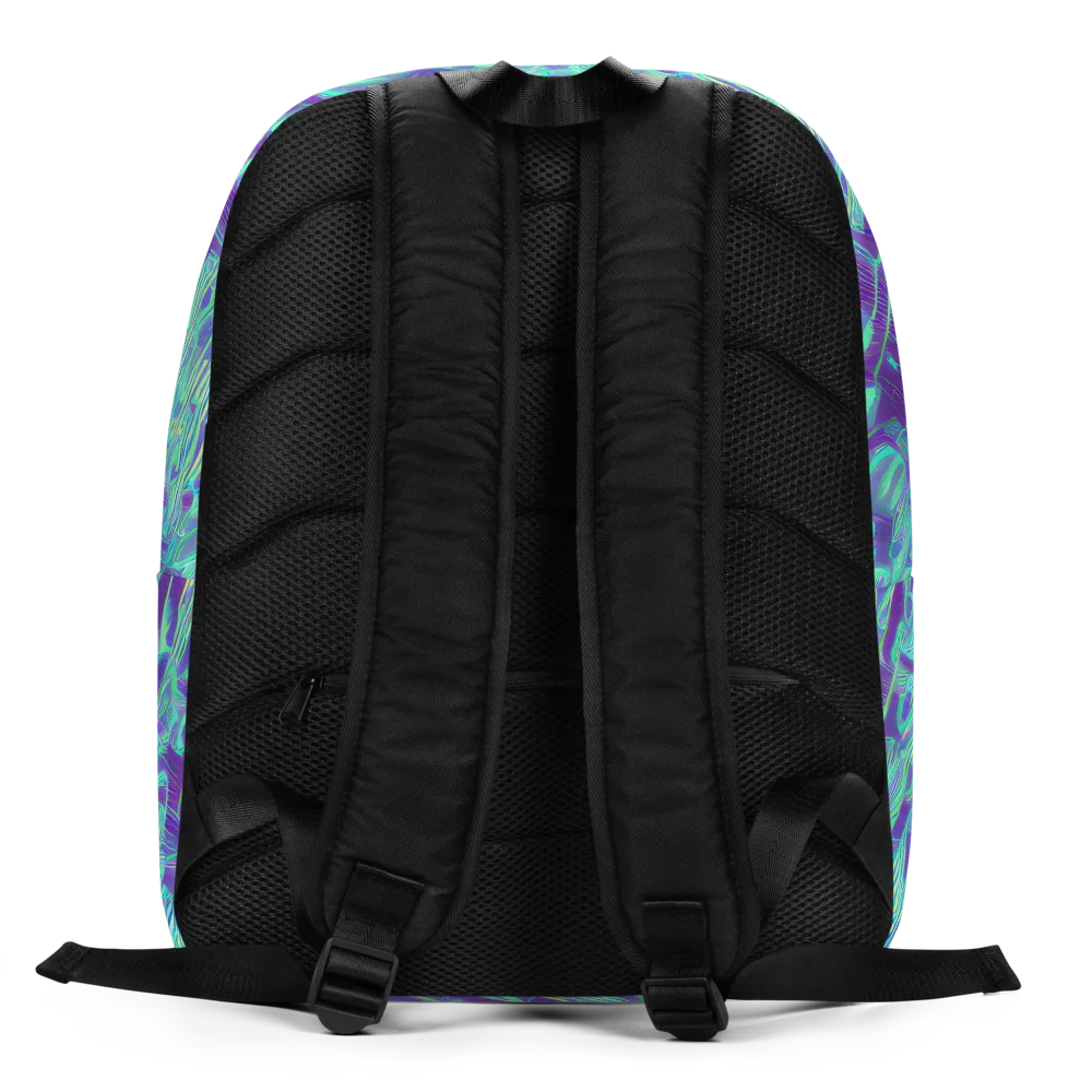 Aqua Fever on Minimalist Backpack — Back