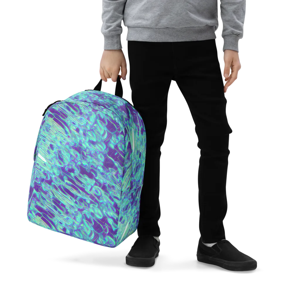 Aqua Fever on Minimalist Backpack — Zoomed-in